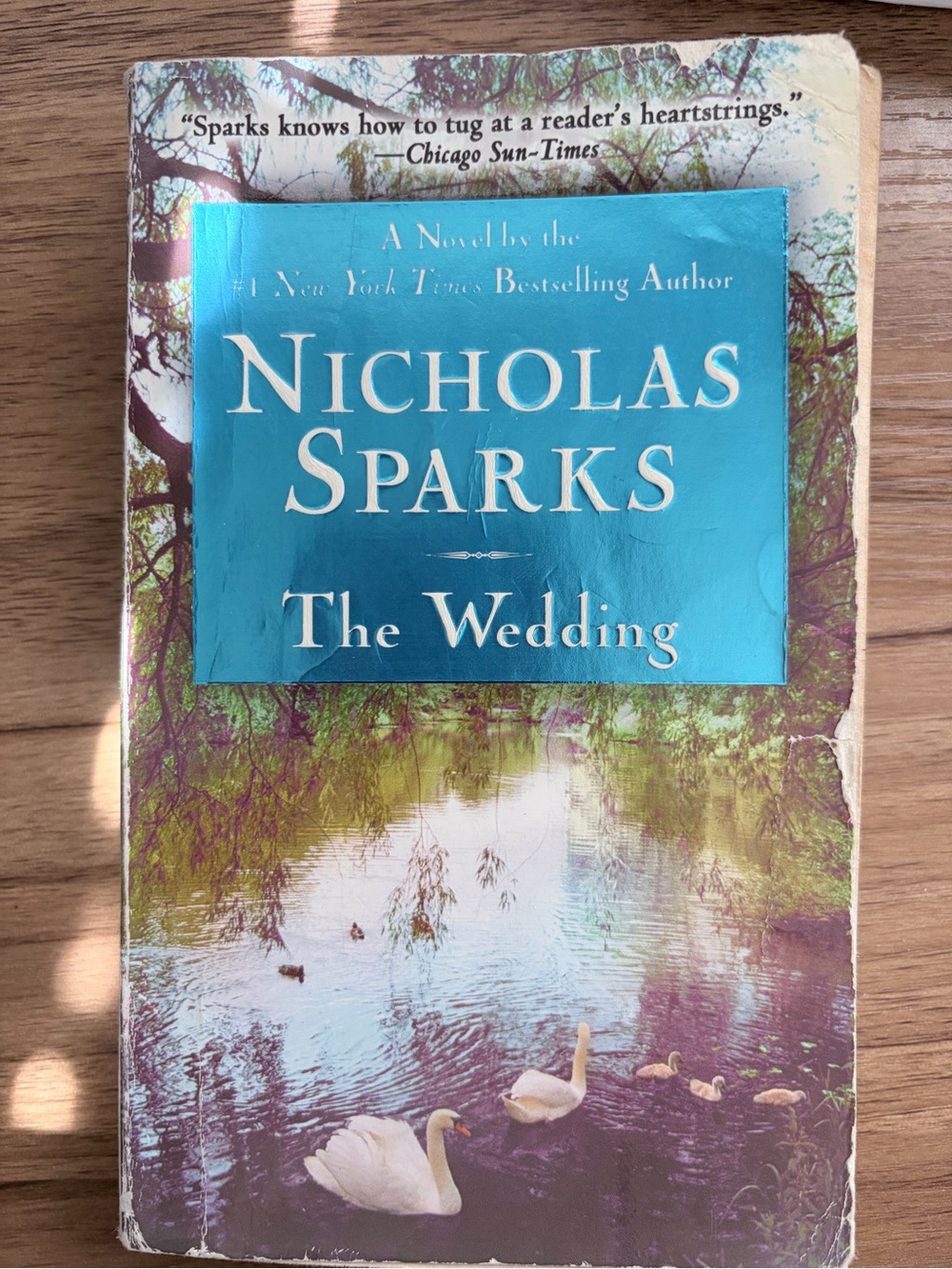 Nicholas Sparks The Wedding - Turquoise Cover Decorative Book